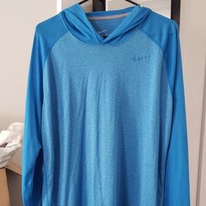 Nike hooded dri fit shirt